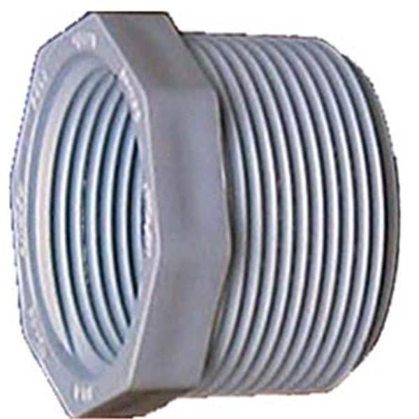 Genova Products .75in. X .50in. PVC Sch. 40 Threaded Reducing Bushings 34375 - Pack of 10 34375 - main